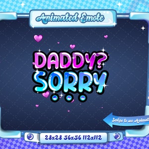 EMOTE ANIMATA + STATICA / Scusa papà, Emote scusa papà, Emote scusa papà animata, Scusa papà V1, Emote scusa papà per gli streamer Twitch