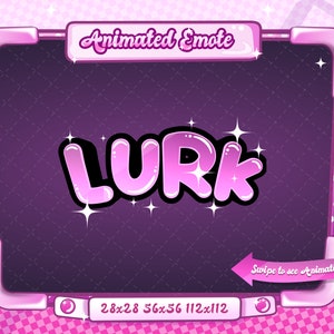 EMOTO ANIMADO + ESTÁTICO / Acechar, Gesto de acechar animado, Gesto de acechar, Gesto de acechar rosa, Gesto de acechar Twitch, Gesto de acechar para Discord y Streamers de Twitch
