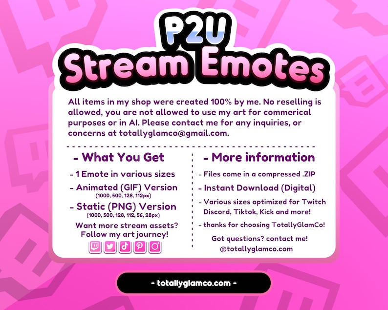 Animiertes + Statisches Jubel Emote | Wein Twittch Stream Emote | Sofort Download Bild 2