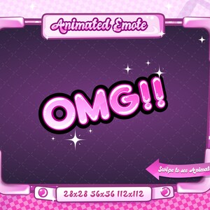 ANIMATED + STATIC EMOTE | Omg, Animated Omg Emote V2, Twitch Omg, Omg