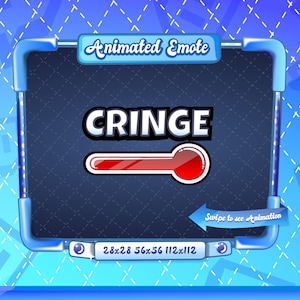 GEANIMEERD + STATISCHE EMOTE | Ineenkrimpen, ineenkrimpen emote, ineenkrimpen meter emote, geanimeerde ineenkrimpen Emote, ineenkrimpen meter Emote V1, Emote voor Twitch Streamers