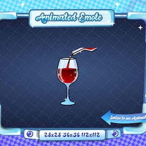 ANIMATED + STATIC EMOTE | wine, Animated wine Emote, wine Sparkle Emote, wine pour emote, wine Emote for Discord and Twitch Streamers