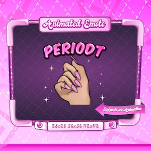 ANIMIERTES + STATISCHES EMOTE | Periodt, Animiertes Periodt Emote, Periodt Emote, Periodt, latina emote, Periodt Emote für Twitch Streamer