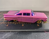 1959 Chevrolet Impala Cruiser Toy Car by Hot Wheels, With Gold Real Rider Wheels and Rubber Tires