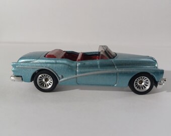 1953 Buick Skylark Toy Car by Matchbox With Custom Wheels and Rubber Tires