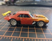 Wild Time Attack Custom 1968 Chevy Camaro By Hot Wheels, Custom Paint and Real Rubber Tires and Mags