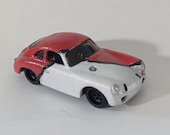 Hot Wheels Unique Custom Porsche 356A Outlaw Toy Car With Real Rider Wheels & Rubber Tires