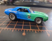 1969 Chevy COPO Camaro Toy Car, Falken Paint Scheme, With Custom Wheels and Real Rubber Tires