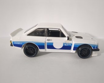 Hot Wheels Custom Ford Escort RS2000 Rally Car Toy With Swapped Wheels and Details