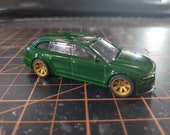 Hot Wheels 2017 Audi RS6 Avant Toy Car With Custom Wheels and Tires