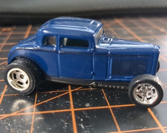 Matchbox Custom 1932 Ford Deuce Coupe Toy Car With Upgraded Wheels/Rubber Tires