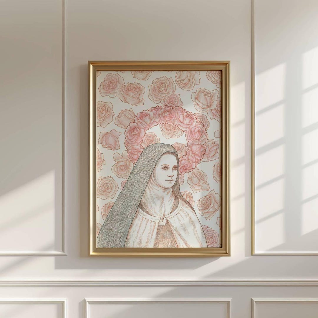 Saint Therese of Lisieux Little Flower Catholic Fine Art Print - Etsy