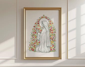 Saint Monica Patron of Mothers Catholic Fine Art Print