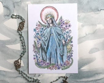 Our Lady Catholic Marian Art Print