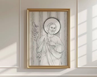 Saint Joseph Catholic Fine Art Print