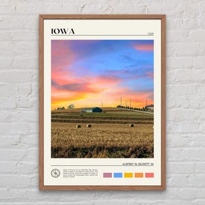 Real Photo, Iowa Print, Iowa Wall Art, Iowa Poster, Iowa Photo, Iowa Poster Print, Iowa Wall Decor, USA Poster Print