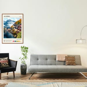 Foto real, Impresión de Austria, Arte mural de Austria, Póster de Austria, Foto de Austria, Impresión de póster de Austria, Decoración de pared de Austria, Póster de Europa imagen 3