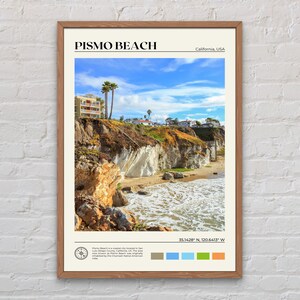 Vraie photo, impression Pismo Beach, art mural Pismo Beach, affiche Pismo Beach, photo Pismo Beach, décoration murale Pismo Beach, impression Californie