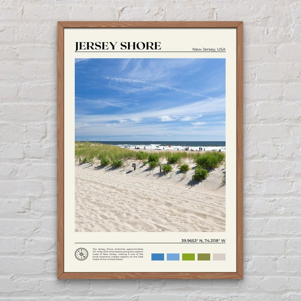 Real Photo, Jersey Shore Print, Jersey Shore Wall Art, Jersey Shore Poster, Jersey Shore Photo, Jersey Shore Wall Decor, USA Poster