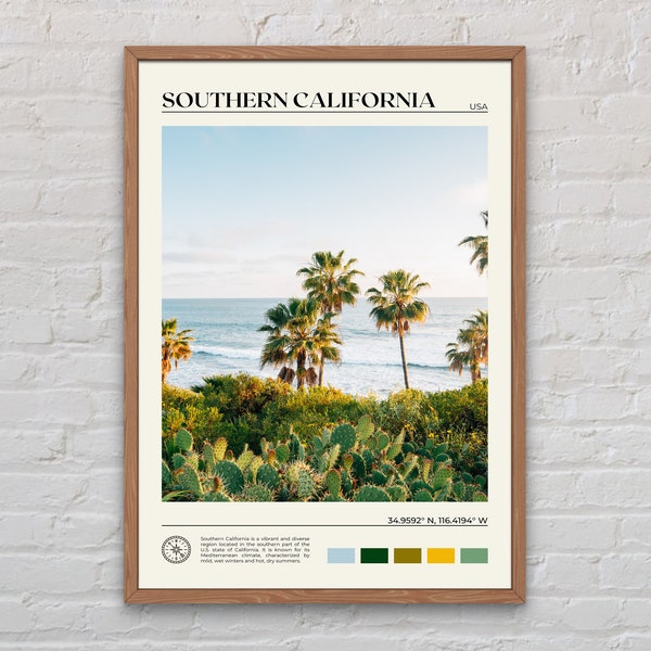California Wall Art Etsy