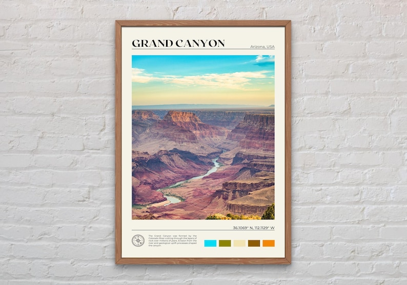 Real Photo, Grand Canyon Print, Grand Canyon Wall Art, Grand Canyon Poster, Grand Canyon Photo, Grand Canyon Wall Decor, Arizona image 1