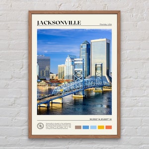 Echte foto, Jacksonville Print, Jacksonville Wall Art, Jacksonville Poster, Jacksonville Photo, Jacksonville Wall Decor, Florida