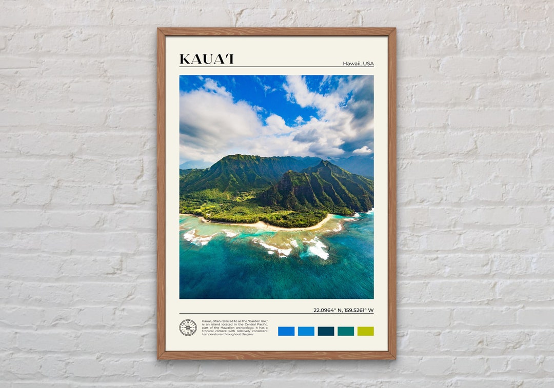 Real Photo, Kauai Print, Kauai Wall Art, Kauai Poster, Kauai Photo