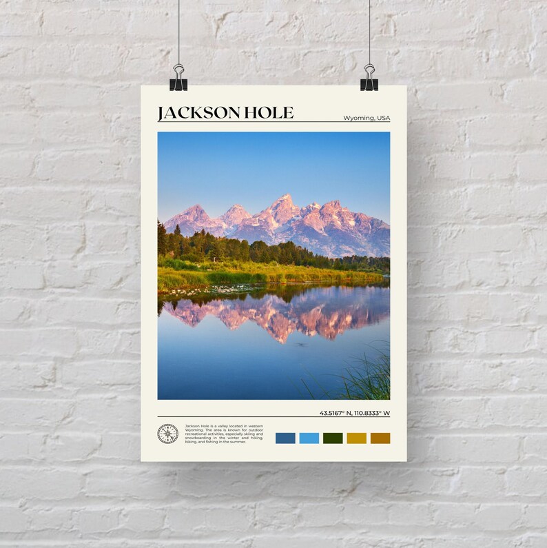 Real Photo, Jackson Hole Print, Jackson Hole Wall Art, Jackson Hole Poster, Jackson Hole Photo, Jackson Hole Wall Decor, Wyoming image 5