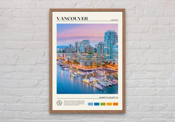 Real Photo, Vancouver Print, Vancouver Wall Art, Vancouver Poster, Vancouver Photo, Vancouver Poster Print, Vancouver Decor, Canada
