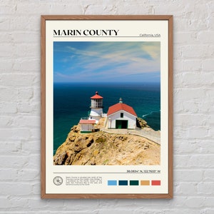 Real Photo, Marin County Print, Marin County Wall Art, Marin County Poster, Marin County Photo, Marin County Poster Print, California