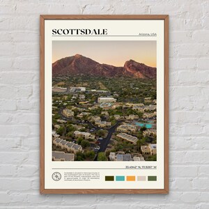 Foto real, impressão Scottsdale, arte de parede Scottsdale, pôster Scottsdale, foto Scottsdale, impressão de pôster Scottsdale, decoração Scottsdale