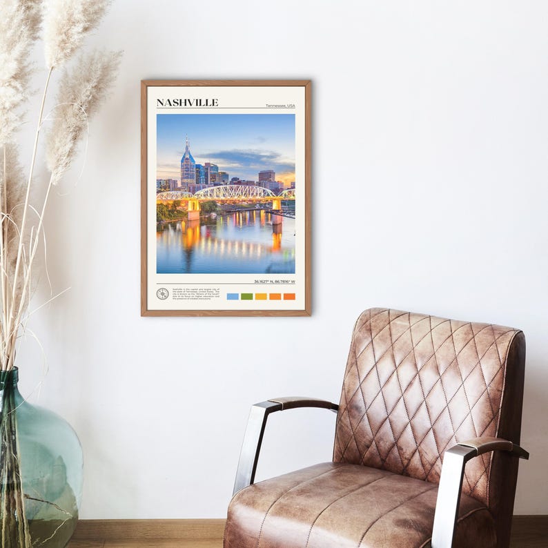 Real Photo, Nashville Print, Nashville Wall Art, Nashville Poster, Nashville Photo, Nashville Poster Print, Nashville Wall Decor image 2