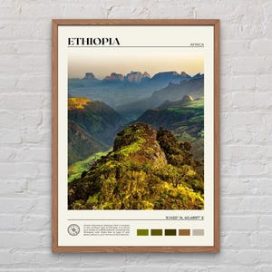 Foto real, impresión de Etiopía, arte mural de Etiopía, póster de Etiopía, foto de Etiopía, impresión de póster de Etiopía, decoración de pared de Etiopía, África