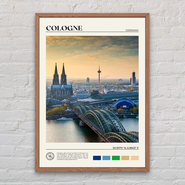 Real Photo, Cologne Print, Cologne Wall Art, Cologne Poster, Cologne Photo, Cologne Poster Print, Cologne Wall Decor, Germany Poster