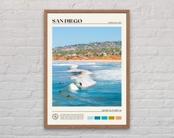 Real Photo, San Diego Print, San Diego Wall Art, San Diego Poster, San Diego Photo, San Diego Poster Print, California Poster Print