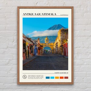 Foto real, impressão de Antigua Guatemala, arte de parede de Antigua Guatemala, pôster de Antigua Guatemala, foto de Antigua Guatemala, pôster de Guatemala