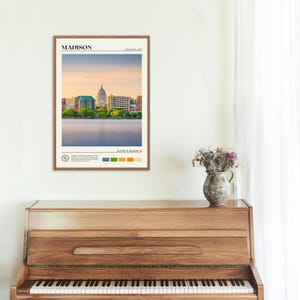 Real Photo, Madison Print, Madison Wall Art, Madison Poster, Madison Photo, Madison Poster Print, Madison Wall Decor, Wisconsin, USA image 4