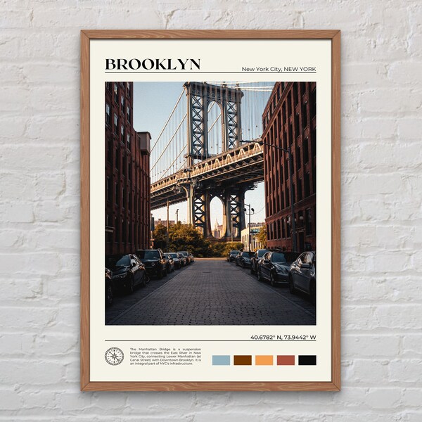 Brooklyn Poster Etsy