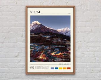 Echtes Foto, Nepal Print, Nepal Wandkunst, Nepal Poster, Nepal Foto, Nepal Poster Druck, Nepal Wanddekor, Asien Poster Druck