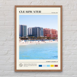 Fotografía real, impresión de Clearwater, arte de pared de Clearwater, póster de Clearwater, fotografía de Clearwater, impresión de póster de Clearwater, decoración de Clearwater