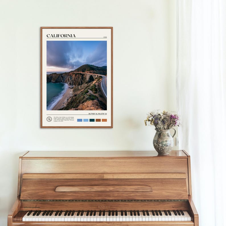 Real Photo, California Print, California Wall Art, California Poster, California Photo, California Poster Print, California Decor image 4