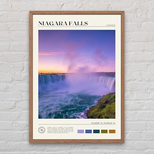Real Photo, Niagara Falls Print, Niagara Falls Wall Art, Niagara Falls Poster, Niagara Falls Photo, British Columbia Wall Decor