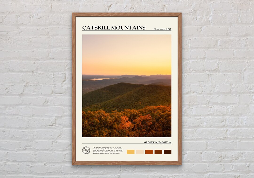 Real Photo, Catskill Mountains Print, Catskill Mountains Wall Art