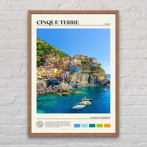 Foto real, Impresión de Cinque Terre, Arte de pared de Cinque Terre, Cartel de Cinque Terre, Foto de Cinque Terre, Impresión de cartel de Cinque Terre, Italia