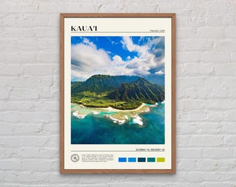 Real Photo, Kauai Print, Kauai Wall Art, Kauai Poster, Kauai Photo, Kauai Poster Print, Kauai Wall Decor, Hawaii Poster Print, USA
