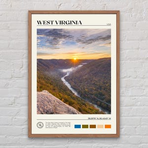 Echte foto, West Virginia print, West Virginia kunst aan de muur, West Virginia poster, West Virginia foto, West Virginia decor, USA print