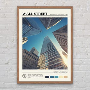 Real Photo, Wall Street Print, Wall Street Art, Wall Street Poster, Wall Street Photo, Wall Street Poster Print, Wall Street Decor