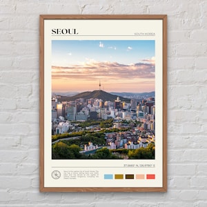 Real Photo, Seoul Print, Seoul Wandkunst, Seoul Poster, Seoul Foto, Seoul Poster Druck, Seoul Wanddekor, Südkorea Poster Druck