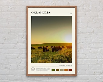 Real Photo, Oklahoma Print, Oklahoma Wall Art, Oklahoma Poster, Oklahoma Photo, Oklahoma Poster Print, Oklahoma Wall Decor, USA Print