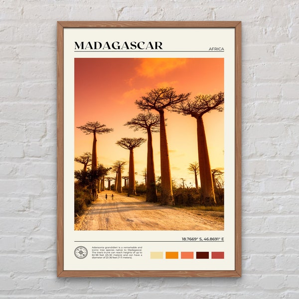 Echte foto, Madagaskar print, Madagaskar kunst aan de muur, Madagaskar poster, Madagaskar foto, Madagaskar poster print, Madagaskar decor